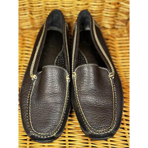 L.L. BEAN SZ. 10 Black Leather Men's Moccasin Loafers